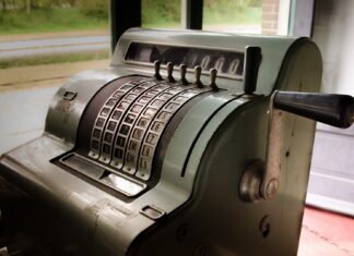 Kassenrollen vom Internetdienst Müller